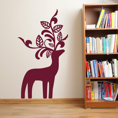 80% OFF on DeStudio Deer Floral Tree Wall Sticker Sticker 80% OFF on DeStudio Deer Floral Tree Wall Sticker Sticker