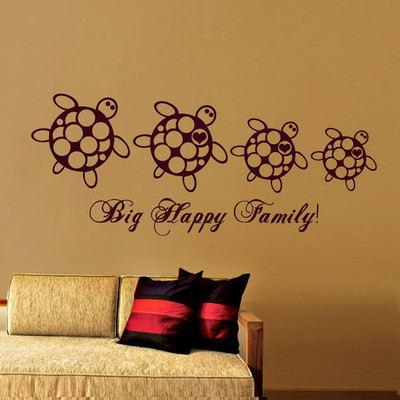 87% OFF on DeStudio Big Happy Family Two Size Tiny Wall Sticker