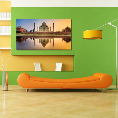 30% OFF on 999store Tajmahal Vinyl Home Decor PVC Wall 91 Cms X 61 Cms Paper Sticker