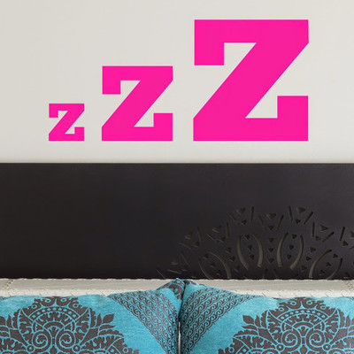 50% OFF on DeStudio Zzz Sleep Bedroom Wallart Home Color Pink Size 150 X 60 Cms Wall Sticker