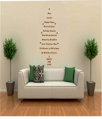 50% OFF on Ritzy Xmas & New Year Wishes Wall Quotes Wall Decal Sticker