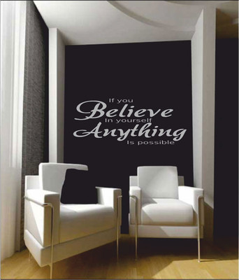 50% OFF on Ritzy Anything Is Possible Living Room Wall Quotes Wall Decal Sticker