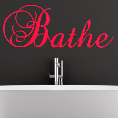 50% OFF on DeStudio Bathe Relax One Color Red Size 135 X 60 Cms Wall Sticker