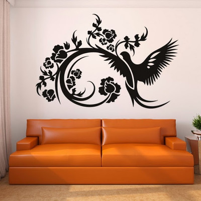 50% OFF on DeStudio Bird And Floral Decorative Size Giant WALL STICKER Sticker 50% OFF on DeStudio Bird And Floral Decorative Size Giant WALL STICKER Sticker