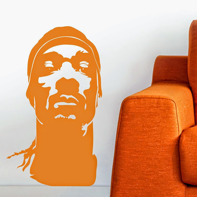 50% OFF on DeStudio Snoop Dogg Silouette Hip Hop Rap Decal Home Wall Sticker Sticker