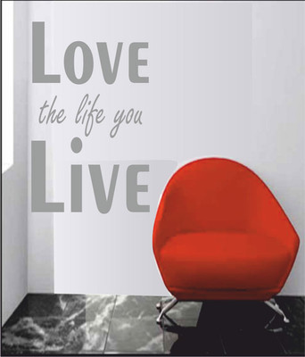 50% OFF on Ritzy Love The Life Living Room Wall Quotes Wall Decal Sticker