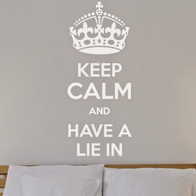 50% OFF on DeStudio Keep Calm And Bed Lazy Funny Decal Wall Sticker Sticker