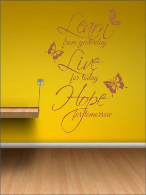 80% OFF on Wall1ders Learn Live Hope PVC Vinyl Sticker Sticker Pack of 1