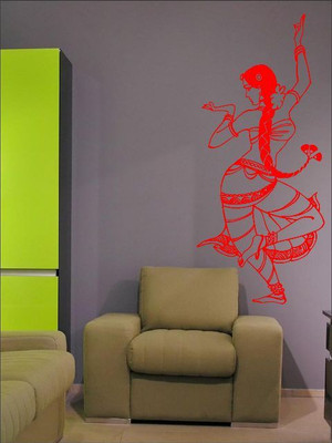 77% OFF on Wall1ders Dancing Lady Sticker Sticker Pack of 1