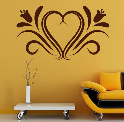 87% OFF on D��cor Kafe Decal Style Heart Floral Wall Art Large Size-41*23 Inch Wall Sticker Sticker Pack of 1 87% OFF on D��cor Kafe Decal Style Heart Floral Wall Art Large Size-41*23 Inch Wall Sticker Sticker Pack of 1