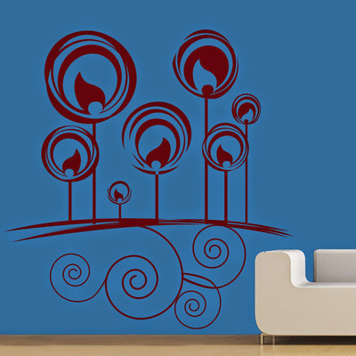 50% OFF on DeStudio DeStudio Petal Swirls One Wall Stickers Size GIANT WALL STICKER Sticker