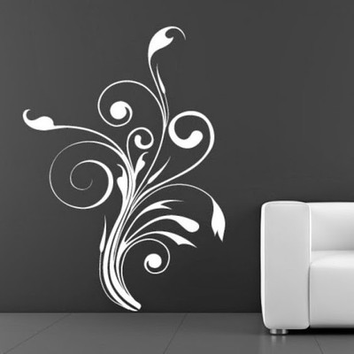 50% OFF on DeStudio Swirly Floral Decorative Embellishment Size Giant Wall Sticker
