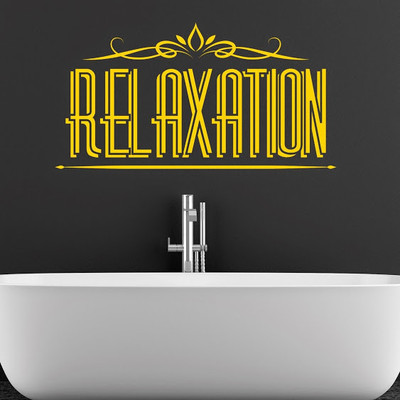 50% OFF on DeStudio Relaxtion Relax One Color Yellow Size 135 X 60 Cms Wall Sticker
