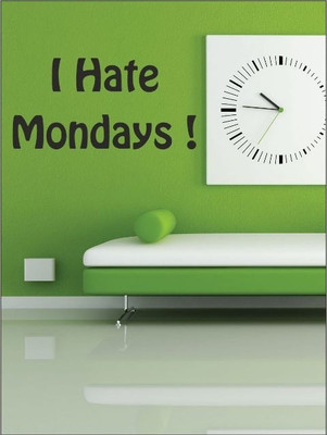 80% OFF on Wall1ders I Hate Monday PVC Vinyl Sticker Sticker Pack of 1