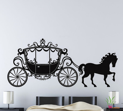 44% OFF on Wall Whispers Chariot and Horse Vinyl Sticker