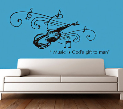 50% OFF on DeStudio DeStudio Music Is Gift Wall Stickers Size LARGE WALL STICKER Sticker