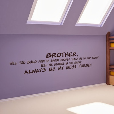 50% OFF on DeStudio DeStudio Brother My Best Friend One Wall Stickers Size MEGA WALL STICKER Sticker