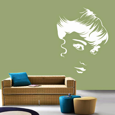 50% OFF on DeStudio DeStudio Audrey Hepburn Portrait Wall Stickers Size LARGE WALL STICKER Sticker