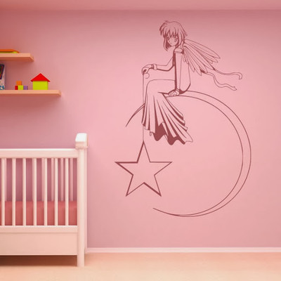 50% OFF on DeStudio DeStudio Angel Moon Wall Stickers Size MEGA WALL STICKER Sticker