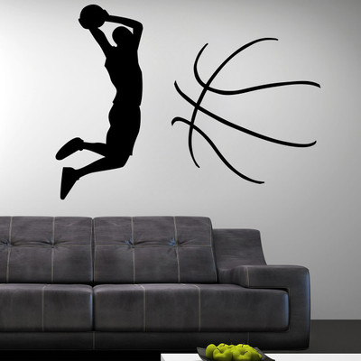 70% OFF on Decor Kafe Decal Style Man On Football Tiny-17*12 Inch Vinyl Film Sticker Pack of 1