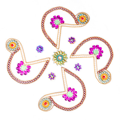 60% OFF on Amba Handicraft Red Mor Swastik Rangoli Acrylic Sheet Sticker 60% OFF on Amba Handicraft Red Mor Swastik Rangoli Acrylic Sheet Sticker