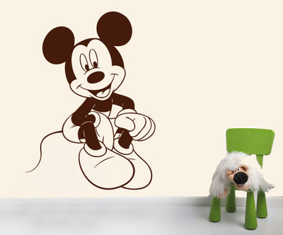 70% OFF on D��cor Kafe Decal Style Mickey Mouse Wall Art Samll Size-13*18 Inch Wall Sticker Sticker Pack of 1