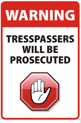 16% OFF on Quote For Tresspassers Poster Paper Print