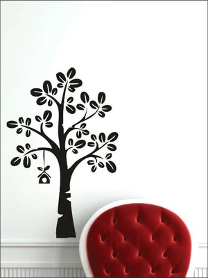 80% OFF on Wall1ders Tree & Bird House PVC Vinyl Sticker Sticker Pack of 1