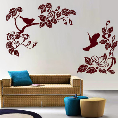 50% OFF on DeStudio DeStudio Blooming Birds Two Wall Stickers Size SUPER WALL STICKER Sticker