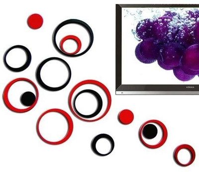 53% OFF on WoW Wall Stickers 3D Red & Black 10 Circle Medium Acrylic Sticker 53% OFF on WoW Wall Stickers 3D Red & Black 10 Circle Medium Acrylic Sticker