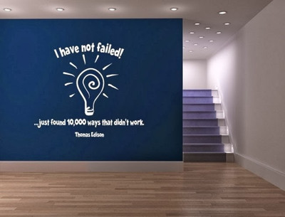 50% OFF on DeStudio DeStudio I Have Not Failed One Wall Stickers Size GIANT WALL STICKER Sticker