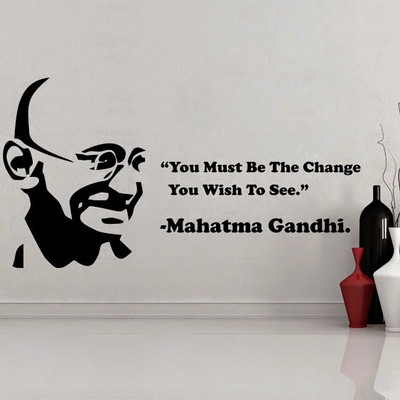 87% OFF on DeStudio Mahatma Gandhi Size Tiny Wall Sticker