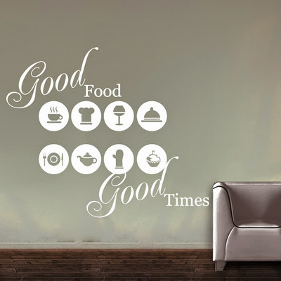 87% OFF on DeStudio Good Food Good Times One Size Tiny Wall Sticker