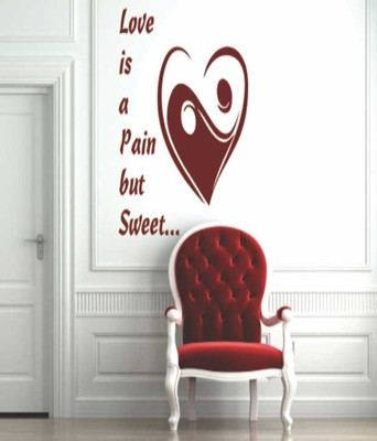25% OFF on Ritzy Heart Living Room Wall Decal Sticker