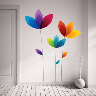 83% OFF on Decor Kafe Decal Style Colorful Flowers Art Large Size- 27*35 Inch Wall Sticker Pack of 1 83% OFF on Decor Kafe Decal Style Colorful Flowers Art Large Size- 27*35 Inch Wall Sticker Pack of 1