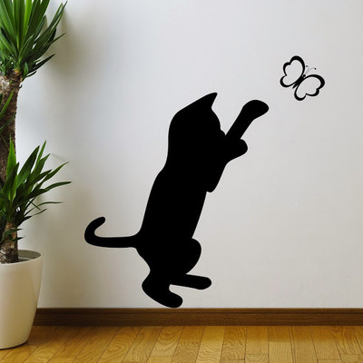 50% OFF on DeStudio Cat Silhouette Animal Wall Sticker Sticker