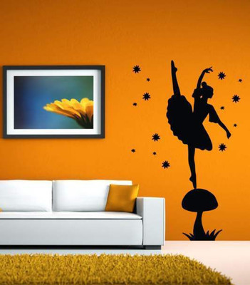 44% OFF on Hoopoe Decor Dancing girl Wall Sticker Pack of 1