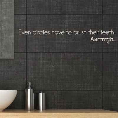 84% OFF on DeStudio Pirates Toothbrush Wall Sticker Sticker 84% OFF on DeStudio Pirates Toothbrush Wall Sticker Sticker