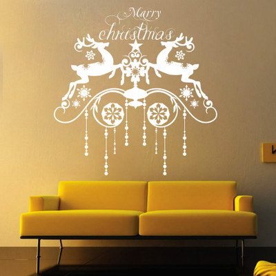 30% OFF on Creative Width Decor Christmas Reindeers Vinyl Sticker Sticker Pack of 1