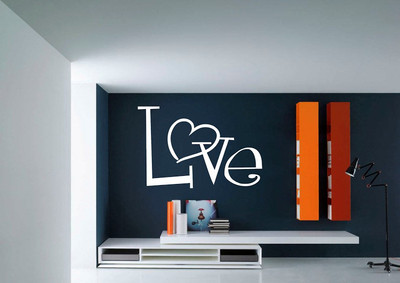 50% OFF on DeStudio Love Valentine Decal Size: 150 cms X 60 cms Wall Sticker Sticker