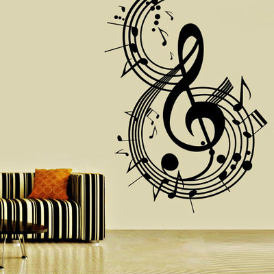 66% OFF on DeStudio DeStudio Music Notes Wall Stickers Size SMALL WALL STICKER Sticker