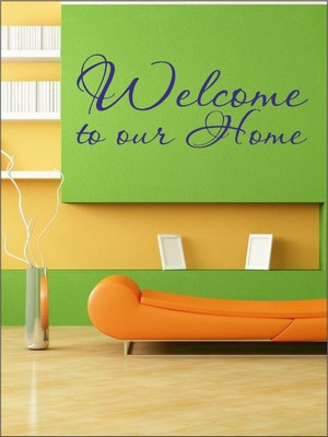 84% OFF on Wall1ders Welcome Home PVC Vinyl Sticker Sticker Pack of 1