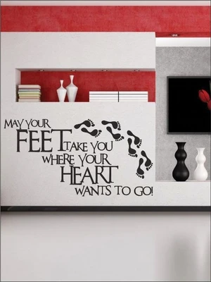 82% OFF on Wall1ders Your Feet PVC Vinyl Sticker Sticker Pack of 1