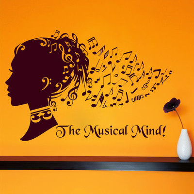 66% OFF on DeStudio DeStudio The Musical Mind Three Wall Stickers Size SMALL WALL STICKER Sticker