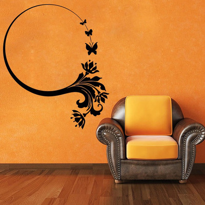 82% OFF on D��cor Kafe Decal Style ButterFly Bunch Wall Sticker Large Size-20*24 Inch Wall Sticker Sticker Pack of 1