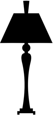Chipakk Lamp 2 - Black Wall Decal Small Pigmented Polyvinyl Films Imported Sticker