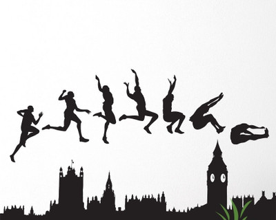 41% OFF on Vitin Enterprises Boys jumping wall decal Self-adhesive Sticker Pack of 1