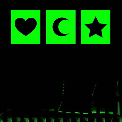 62% OFF on DeStudio Stars Hearts Moon Glow In Dark Wall Sticker