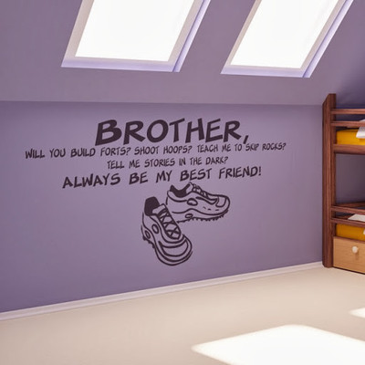 50% OFF on DeStudio DeStudio Brother Always Wall Stickers Size MEGA WALL STICKER Sticker