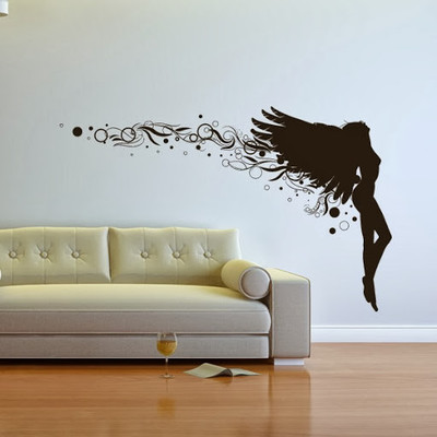 44% OFF on DeStudio Angel Floral Size Tiny Wall Sticker